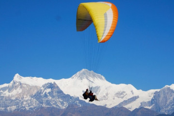 Paragliding in Nepal